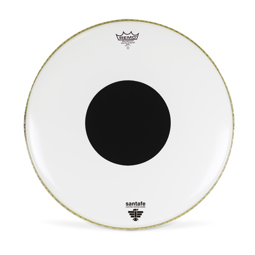 [2065] Parche 6" Blanco Centro-Negro 15.3Cm Ref. 10000